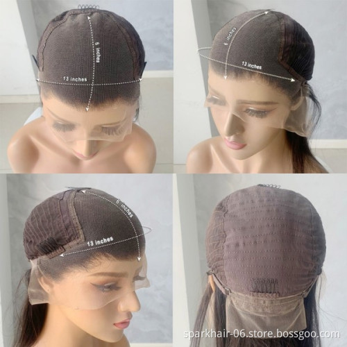 4x4 5x5 HD Transparent Lace Closure Wigs for Black Women Pre-Plucked Raw Human Hair Wholesale 13x4 13x6 HD Lace Frontal Wig